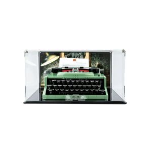 Wicked Brick Display Case for LEGO® Ideas: Typewriter (21327) - Display case with printed background