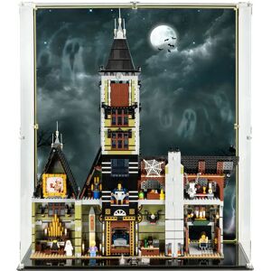 Wicked Brick Display Case for LEGO® Creator Expert: Haunted House (10273) - Display case with printed background (open)