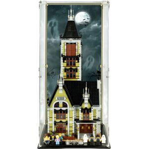 Wicked Brick Display Case for LEGO® Creator Expert: Haunted House (10273) - Display case with printed background (closed)