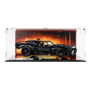 Wicked Brick Display Case for LEGO® The Batman™ - Batmobile™ (42127) - Display case with printed background