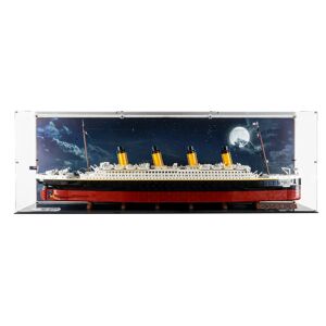 Wicked Brick Display Case for LEGO® Titanic (10294) - Display case with printed background (option 2 seascape)