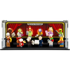 Wicked Brick Display Case for LEGO® The Muppets Collectable Minifigure Series (71033) - Display case with background design (curtain)