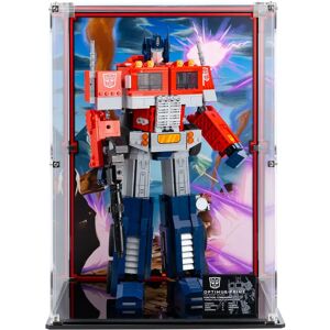 Wicked Brick Display Case for LEGO® Optimus Prime (10302) - Display case with background design