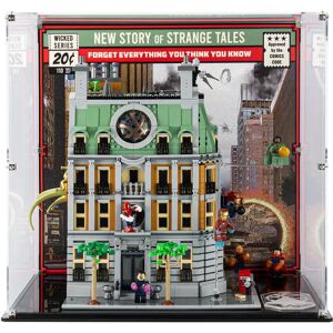 Wicked Brick Display Case for LEGO® Marvel Sanctum Sanctorum (76218) - Display case with background design