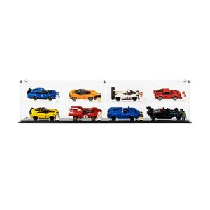 Wicked Brick Display case for 8x LEGO® Speed Champions Cars (2x4) - Display case