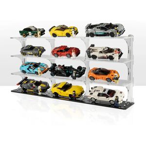 Display Stand for 12x LEGO® Speed Champions Cars (4x3)   Save Space and Showcase   Speed Champions Display   Wicked Brick