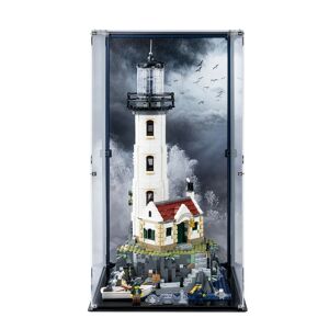 Wicked Brick Display Case for LEGO® Ideas: Motorised Lighthouse (21335) - Display case with background design