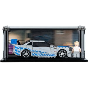 Wicked Brick Display case for LEGO® Speed Champions 2 Fast 2 Furious Nissan Skyline GT-R (R34) (76917) - Display case with custom background