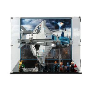 Wicked Brick Display case for LEGO® Marvel: The Avengers Quinjet (76248) - Display case with background design