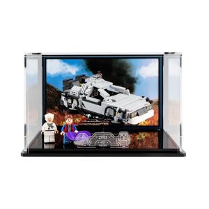 Wicked Brick Display case for LEGO® Ideas: The DeLorean (21103) - Display case with Part III background