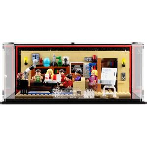 Wicked Brick Display case for LEGO® Ideas: The Big Bang Theory (21302) - Display case with printed vinyl background