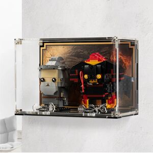 Wicked Brick Wall mounted display case for LEGO® Brickheadz: Gandalf the Grey™ & Balrog™ (40631)