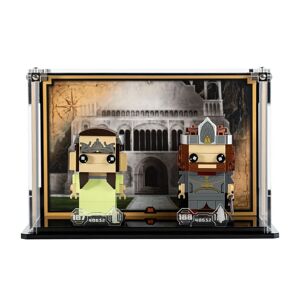Wicked Brick Display case for LEGO® Brickheadz: Aragorn™ & Arwen™ (40632) - Display case with background design