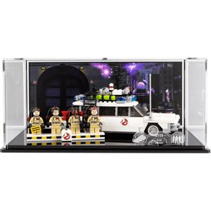 Wicked Brick Display case for LEGO® Ideas: Ghostbusters Ecto-1 (21108) - Display case with printed vinyl background