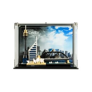 Wicked Brick Display Case for LEGO® Architecture: Sydney Skyline (21032) - Display Case with Custom Background Design