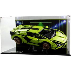 Wicked Brick Display case for LEGO® Technic: Lamborghini Sián (42115) - Display Case with Background Sticker