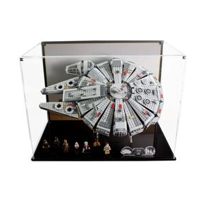 Wicked Brick Display case for LEGO® Star Wars™ Millennium Falcon (75105) - Display case with printed vinyl background