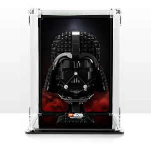 Wicked Brick Display Case for LEGO® Star Wars™ Darth Vader Helmet (75304) - Display Case with Red Background