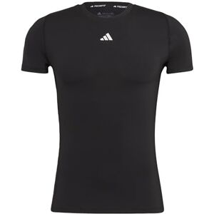 adidas Men's Techfit Short Sleeve T-Shirt, Black, M