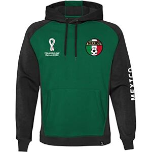 Official FIFA World Cup 2022 Overhead Hoodie, Men's, Mexico, Small Green/Black