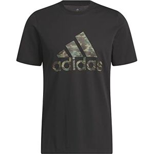 adidas Camo Short Sleeve T-Shirt Herren in schwarz, Größe: S schwarz male