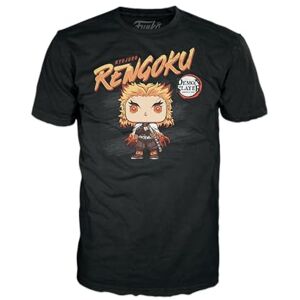 Funko Boxed Tee: Demon Slayer - Rengoku - Extra Large - (XL) - T-Shirt - Clothes - Gift Idea - Short Sleeve Top for Adults Unisex Men and Women - Official Merchandise - Anime Fans