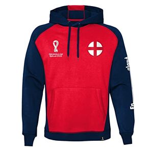 Official FIFA World Cup 2022 Overhead Hoodie, Men's, England, Medium Red/Navy