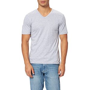 FALKE V-Neck T-Shirt - 62011 Men's T-Shirt - Light Grey, X-Large