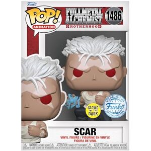 Funko POP! Animation: FMA: B - Scar - Glow In the Dark - Full Metal Alchemist: Brotherhood - Amazon Exclusive - Collectable Vinyl Figure - Gift Idea - Official Merchandise - Toys for Kids & Adults