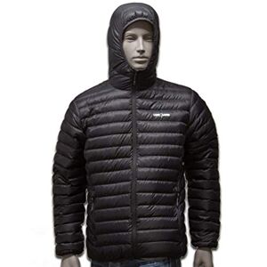 Birdland International Bv Optimum Optimum Down Men's Hooded Jacket, mens, Down hooded jacket, HBXL, Black, XL