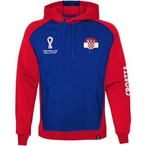 Official FIFA World Cup 2022 Overhead Hoodie, Men's, Croatia, X-X-Large Red/Blue