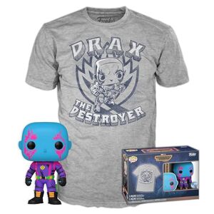 Funko Pop!&Tee: Guardians Of the Galaxy - Drax - Extra Large - (XL) - Hot Christmas - T-Shirt - Clothes With Collectable Vinyl Figure - Gift Idea - Toys and Short Sleeve Top for Adults Unisex Men