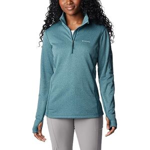 Columbia Women's W Park View Grid Fleece Half Zip Fleece Pull Over, Night Wave Heather, Size S