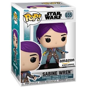 Funko Pop! Star Wars: Ahsoka TV - Sabine Wren - Glow In the Dark - Amazon Exclusive - Collectable Vinyl Figure - Gift Idea - Official Merchandise - Toys for Kids & Adults - TV Fans