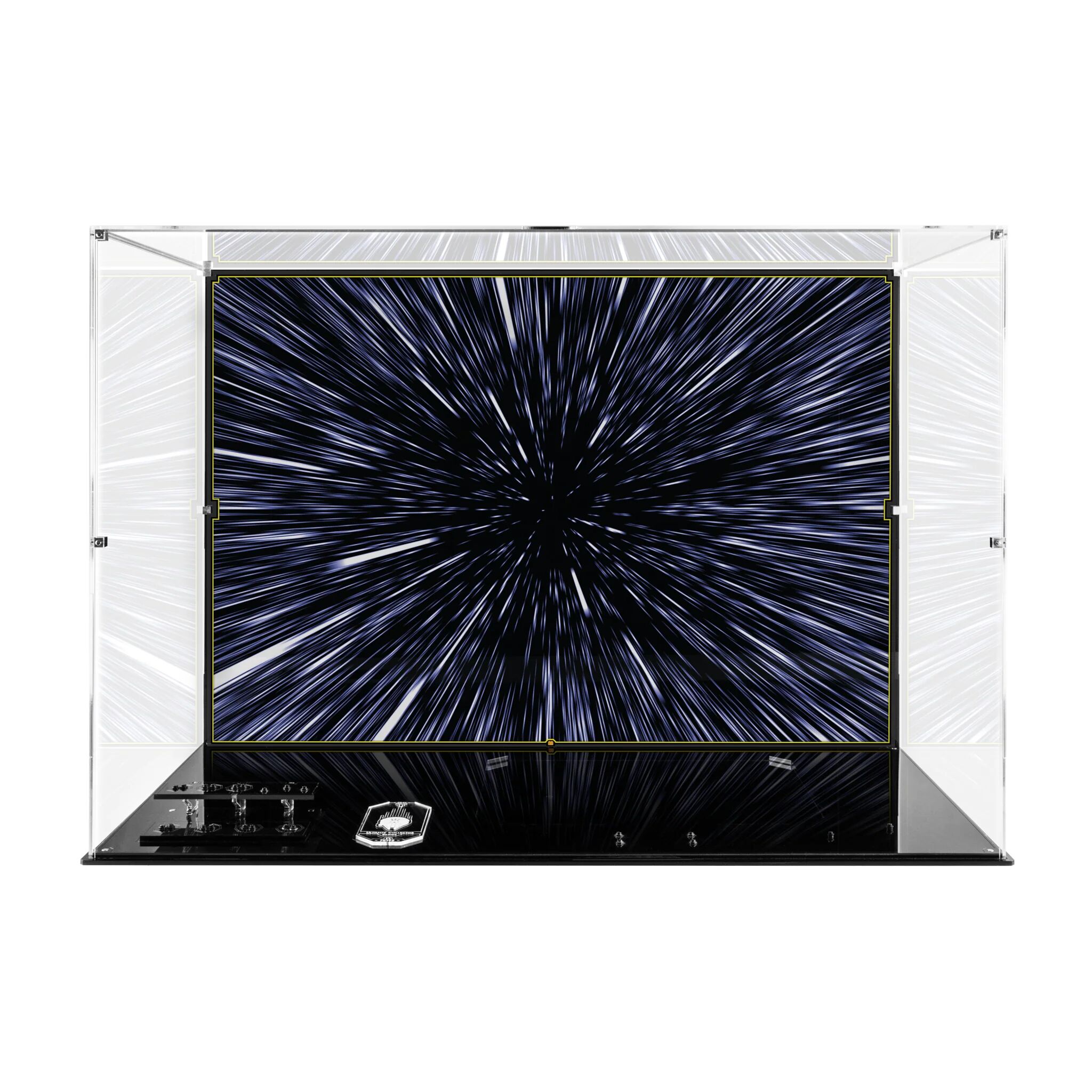 Wicked Brick Display Case for LEGO® Star Wars™ UCS Millennium Falcon (75192 & 10179) - Display case for 75192 / Background 4 (Light Speed) without display stand