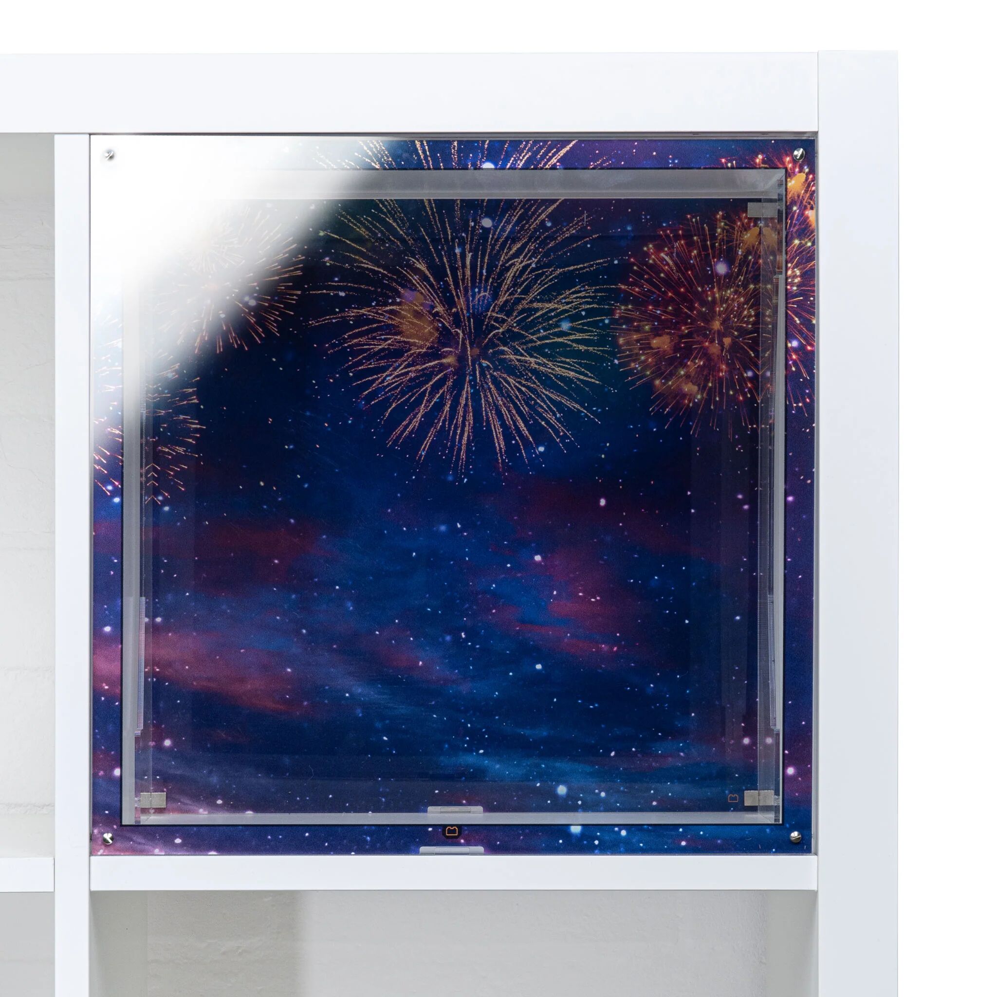 Wicked Brick Printed Window Display Solution for IKEA® KALLAX - Disney - Fireworks / Yes - both front & back plates