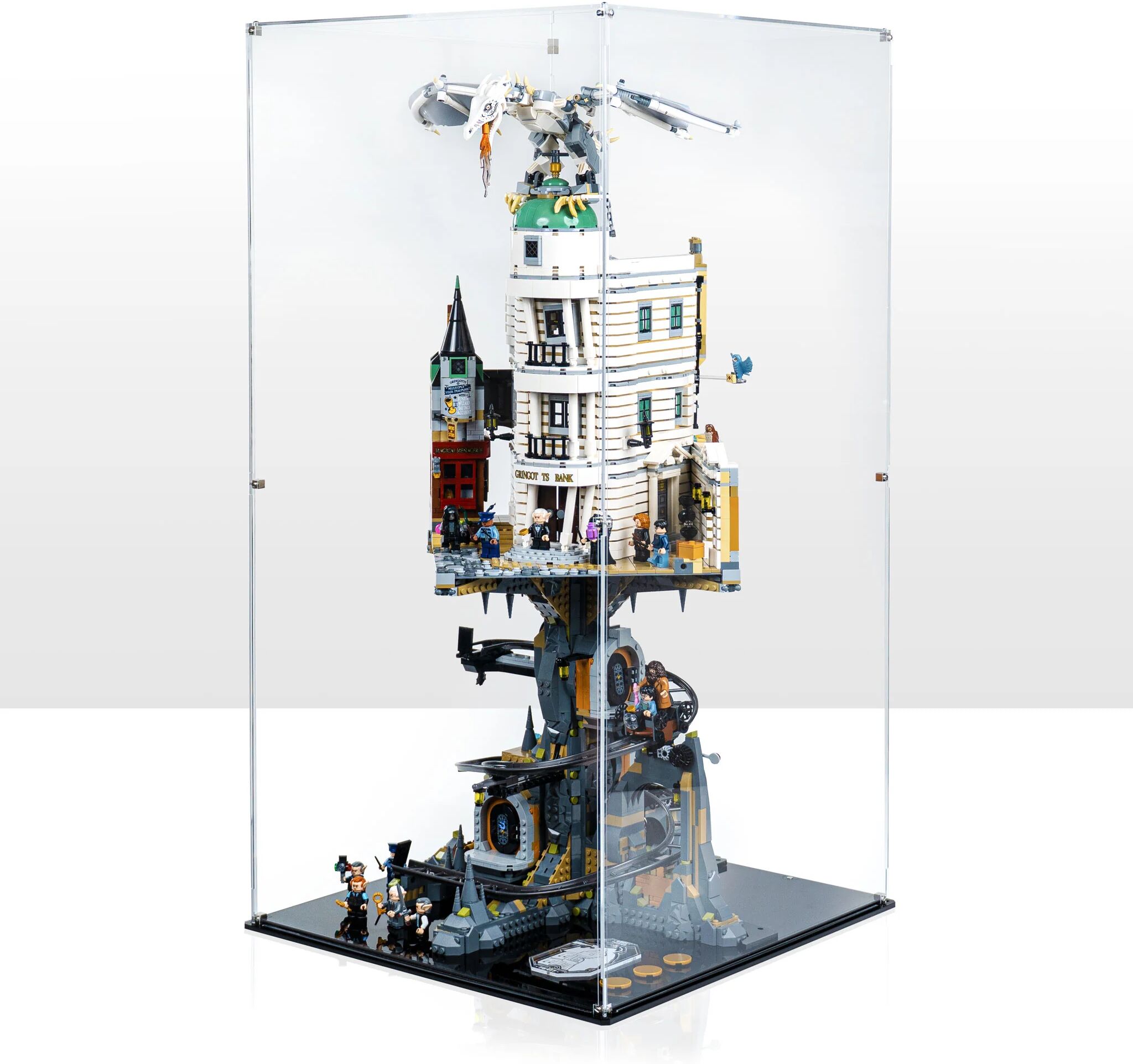 Wicked Brick Clear Display case for LEGO® Harry Potter: Gringotts™ Wizarding Bank – Collectors' Edition (76417)