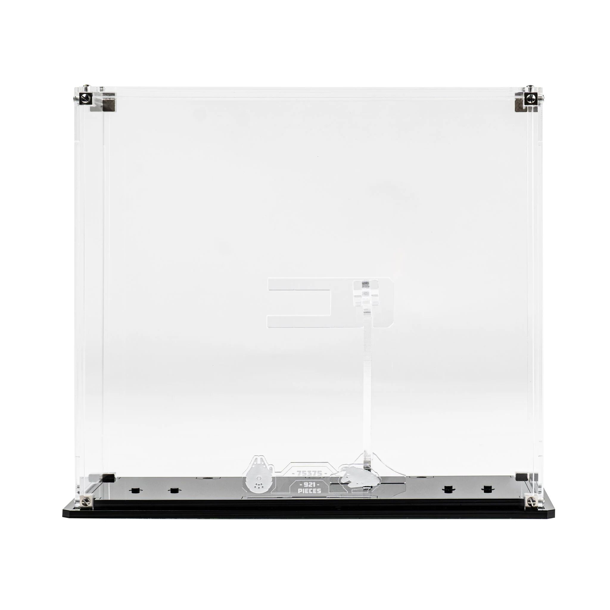 Wicked Brick Horizontal & Angled Display Cases for LEGO® Star Wars™ Midi Scale Millennium Falcon™ (75375) - Angled / Clear Background