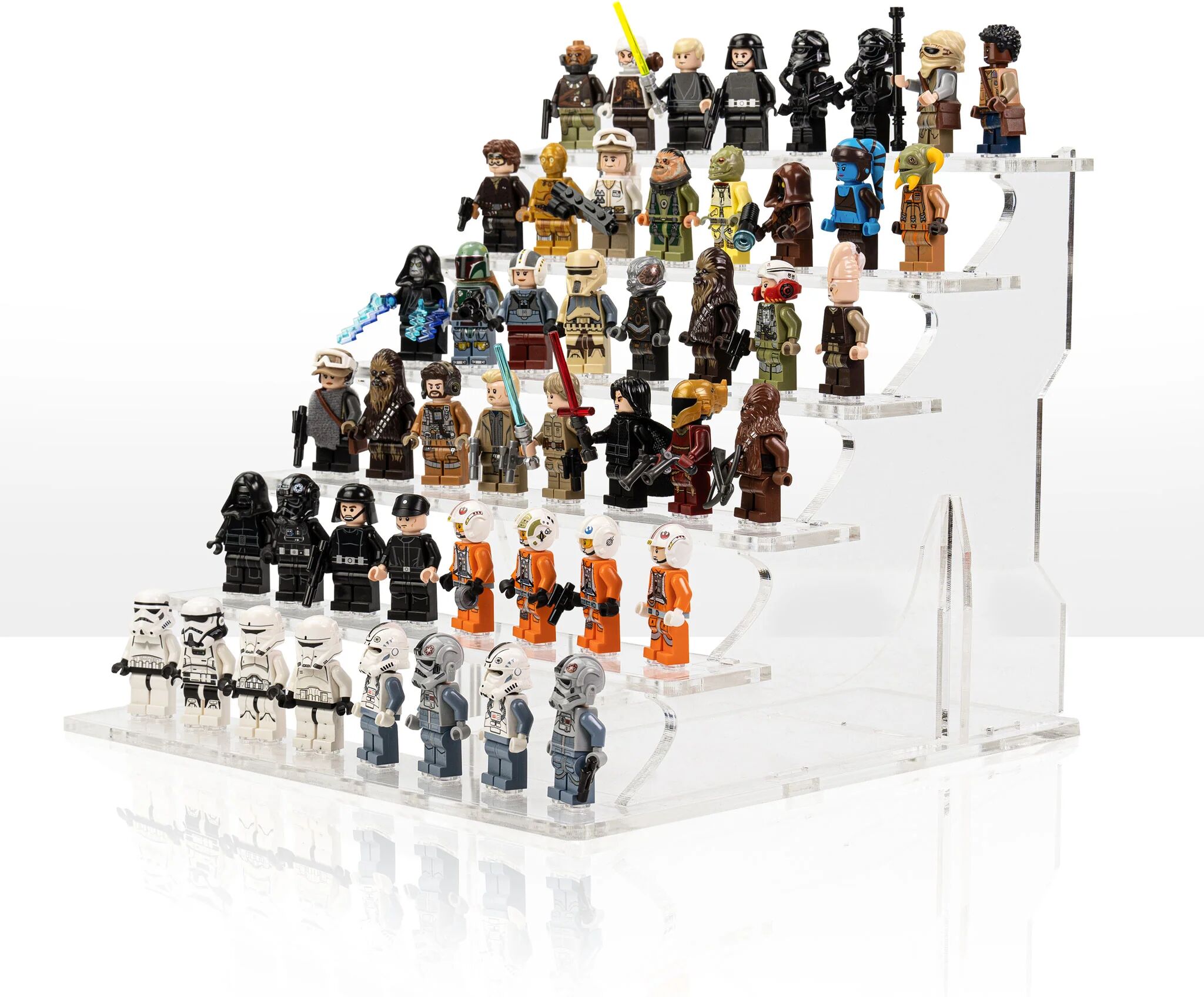 Wicked Brick Display podium for LEGO® Minifigures for IKEA® Billy Bookcase - 1/3 / Clear