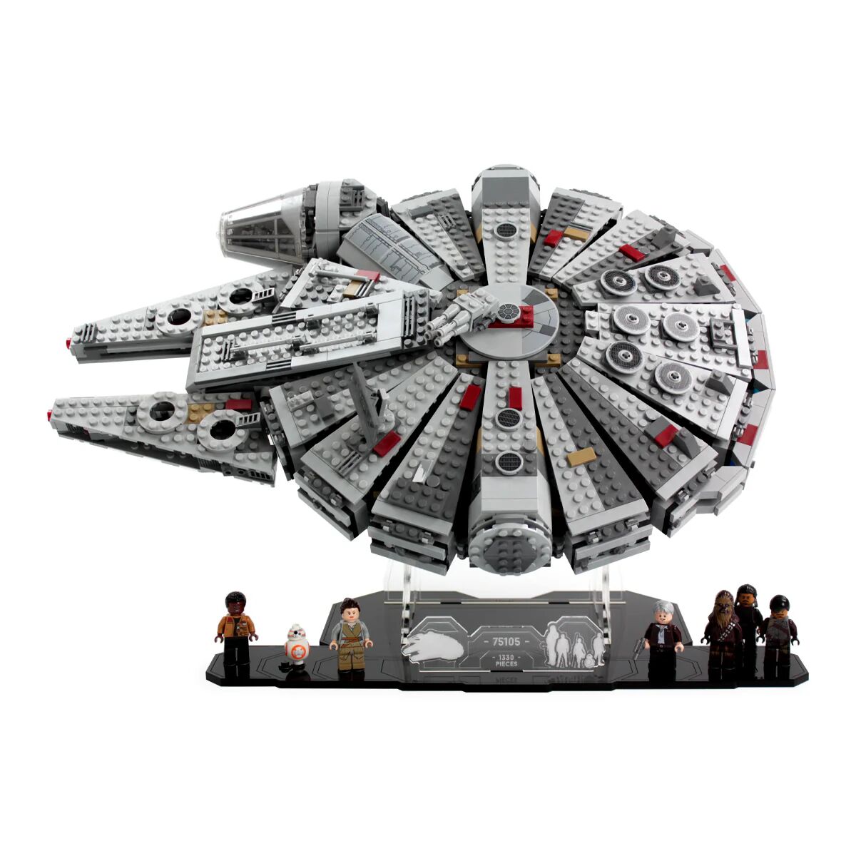 Wicked Brick Display stand for LEGO® Star Wars™ Millennium Falcon (75105) - Display stand and Minifigure add-on
