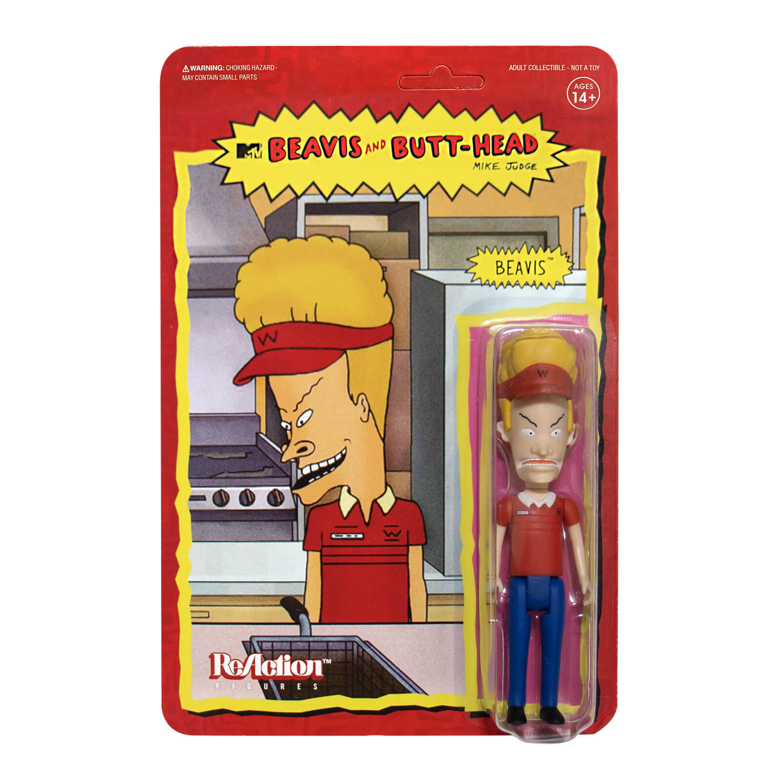 Super7 Beavis and Butt-Head ReAction Figure - Burger World Beavis