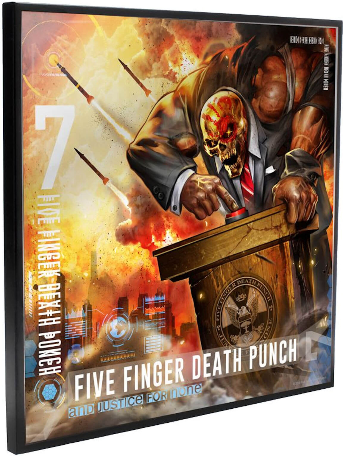 Crystal Clear Pictures Five Finger Death Punch - Justice For None Crystal Clear Pictures Wall Art