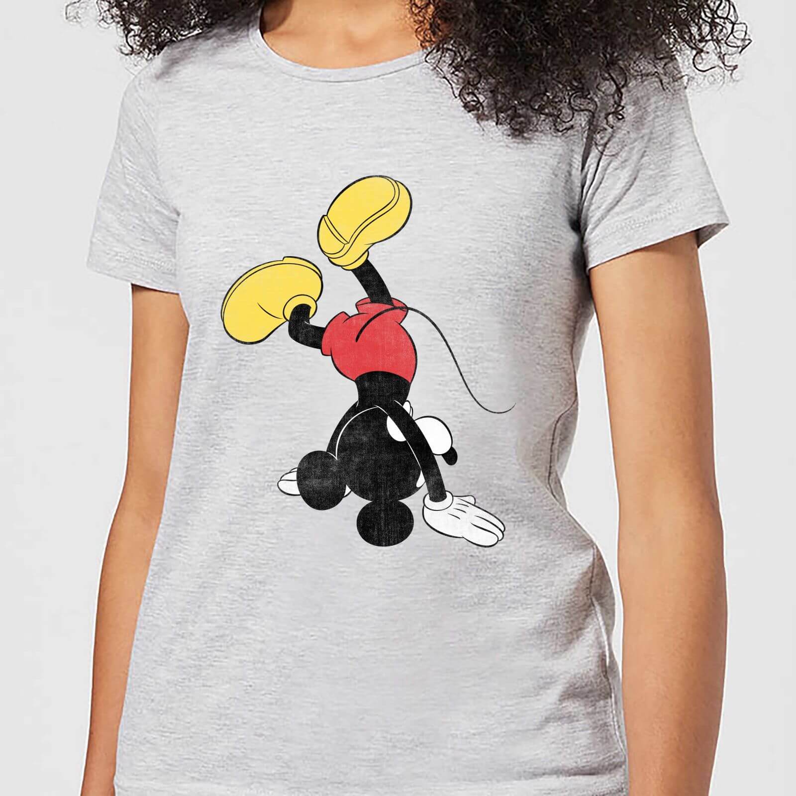Disney Mickey Mouse Upside Down Women's T-Shirt - Grey - XXL - Grey