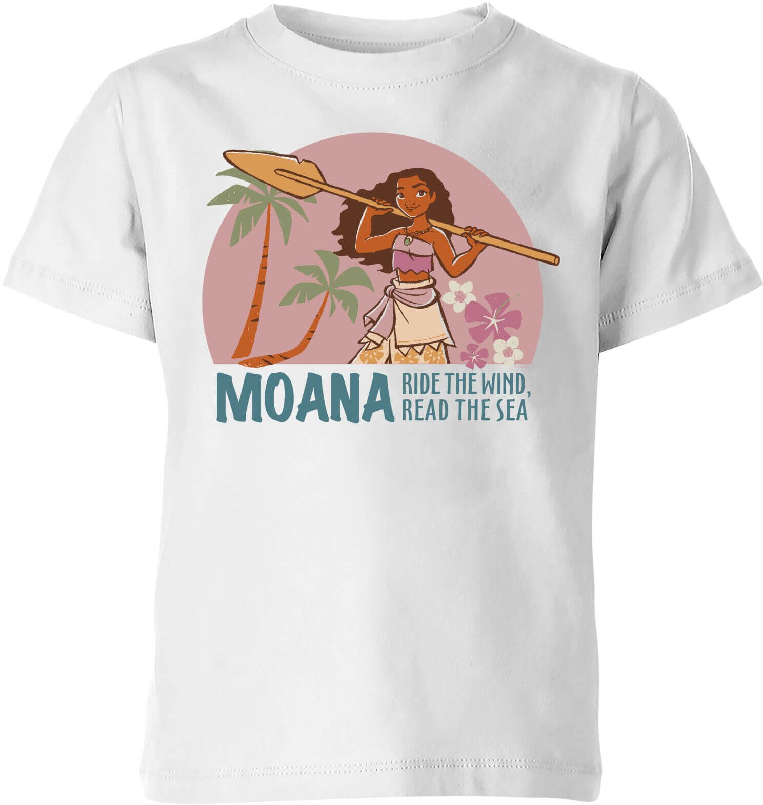 Disney Moana Read The Sea Kids' T-Shirt - White - 7-8 Years - White