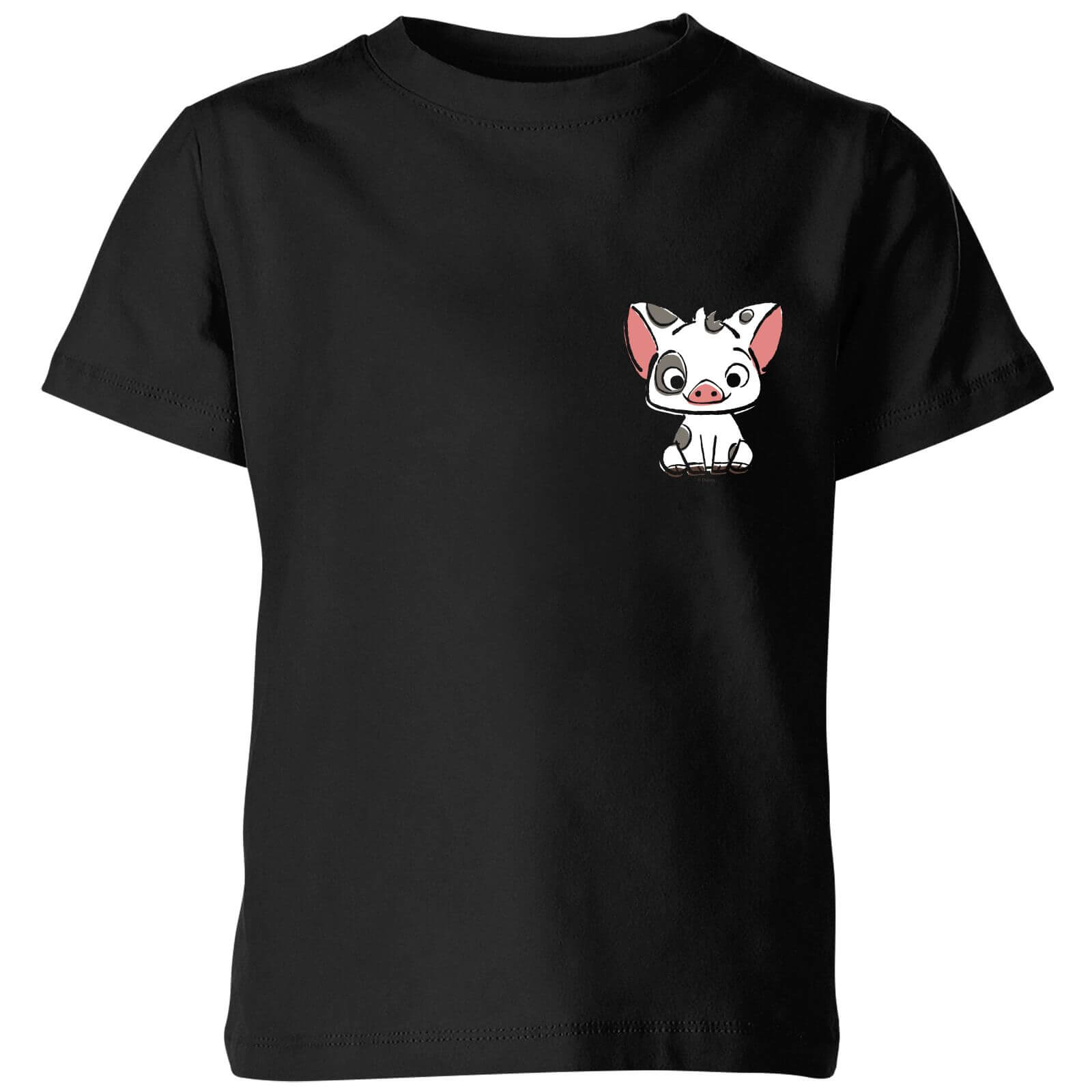 Disney Moana Pua The Pig Kids' T-Shirt - Black - 9-10 Years - Black