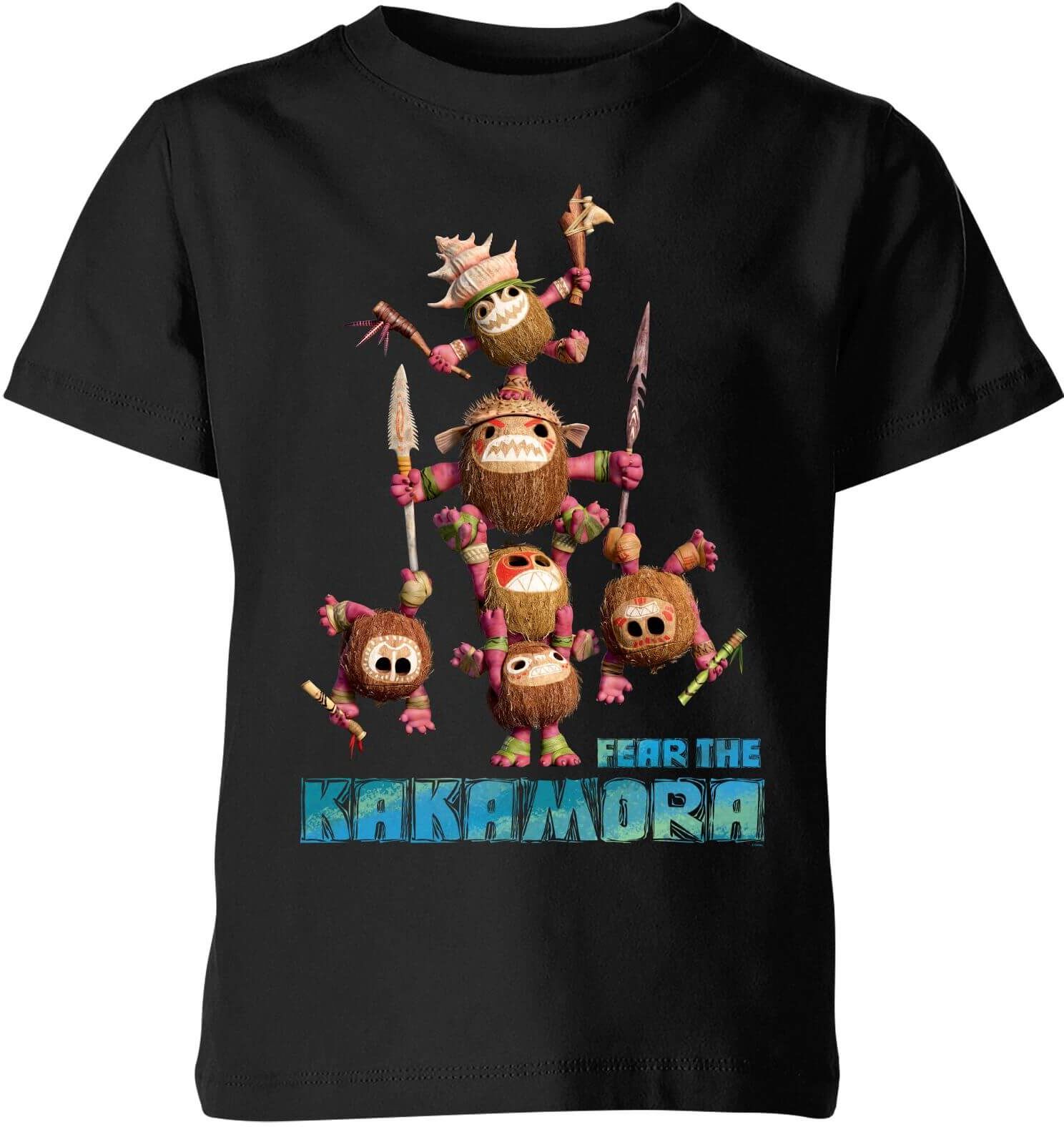 Disney Moana Fear The Kakamora Kids' T-Shirt - Black - 7-8 Years - Black