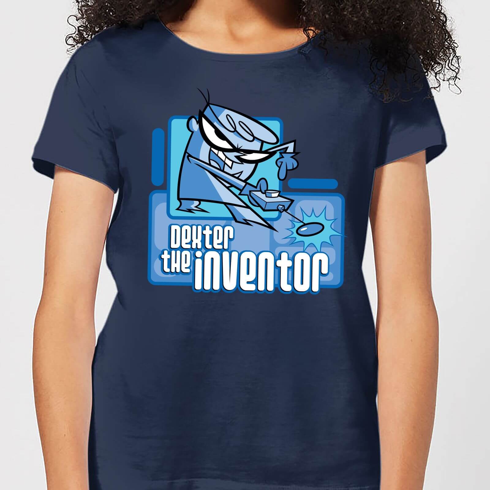 Cartoon Network Dexters Lab The Inventor Women's T-Shirt - Navy - XL - Navy
