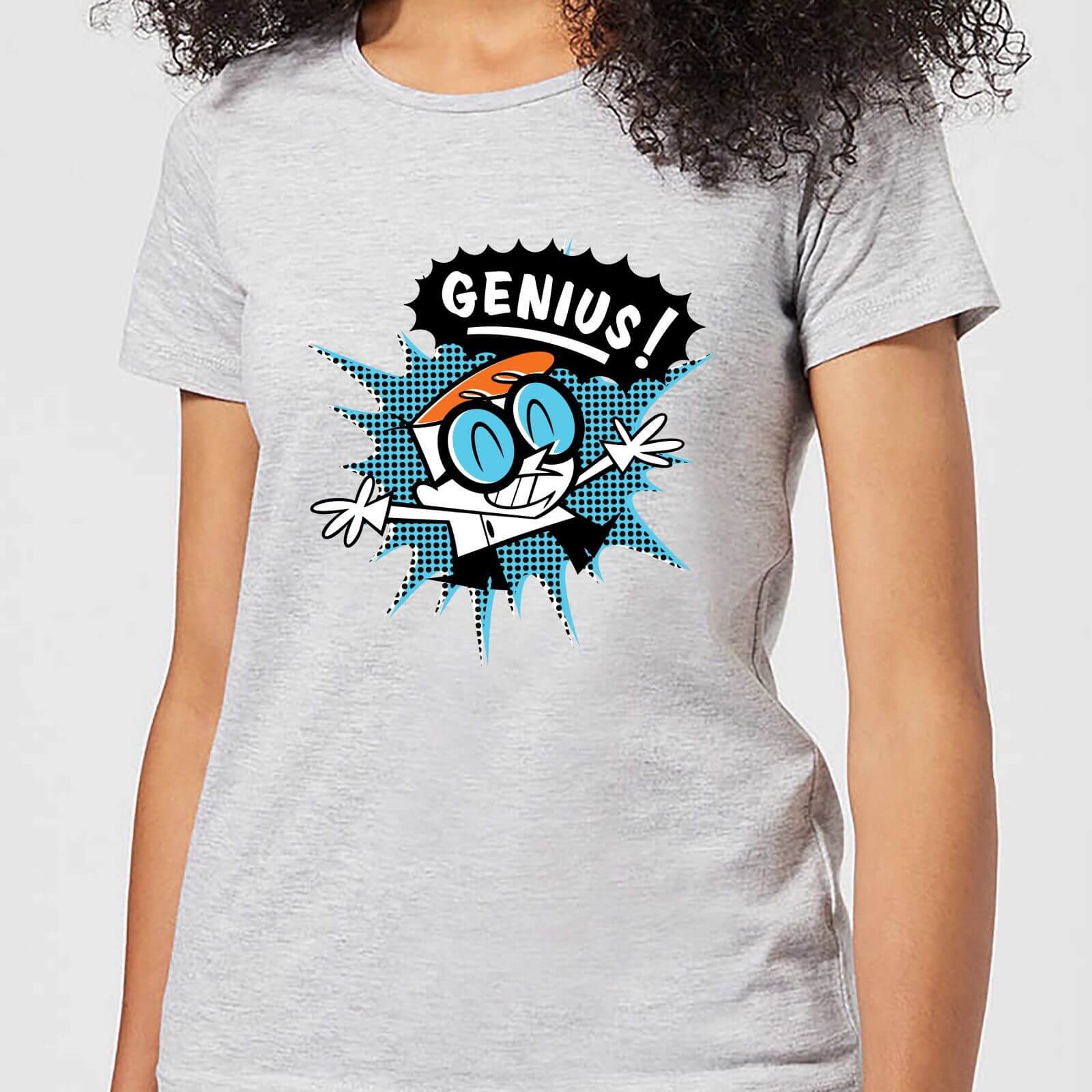 Cartoon Network Dexters Lab Genius Women's T-Shirt - Grey - M - Grey