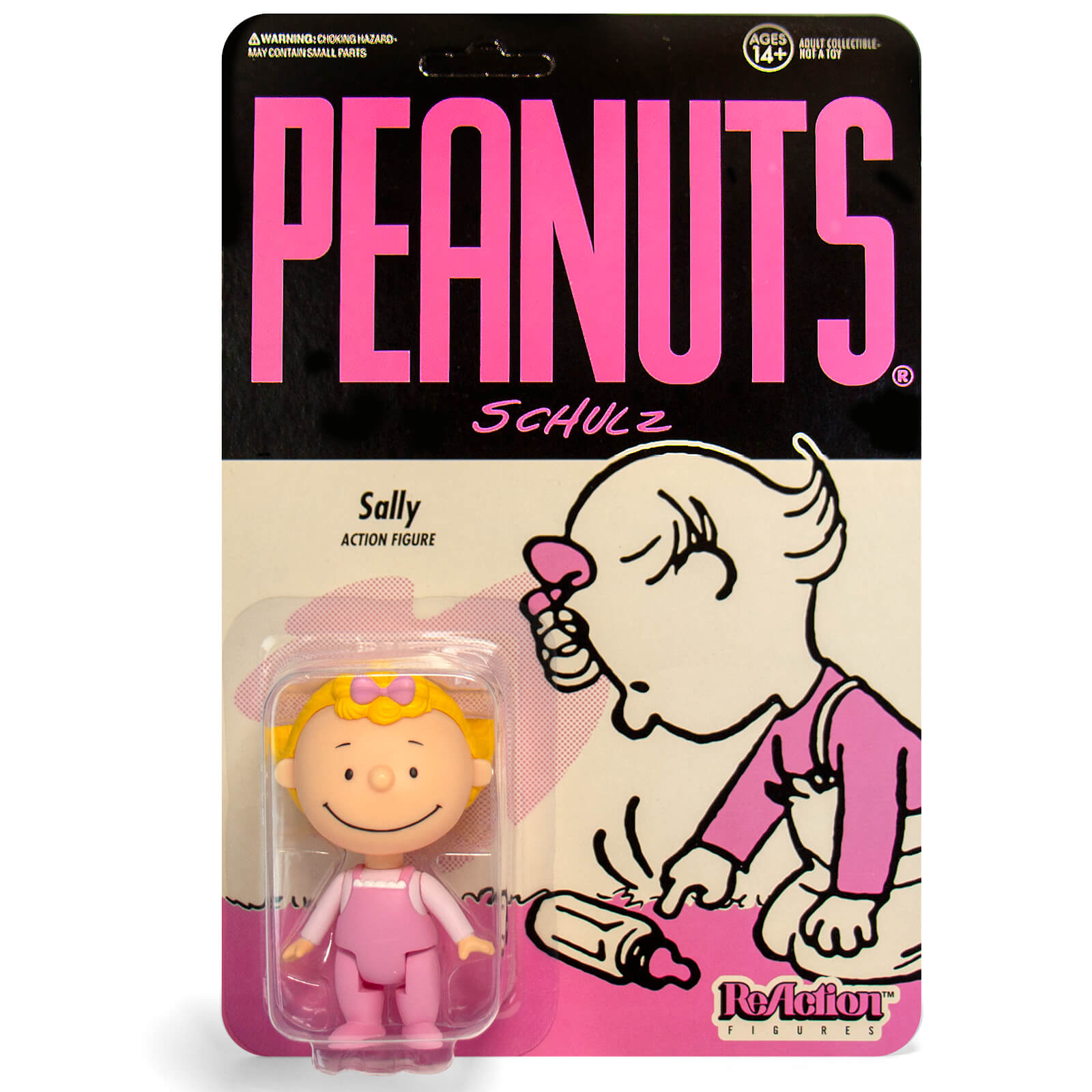 Super7 Peanuts PJ Sally Reaction Figure