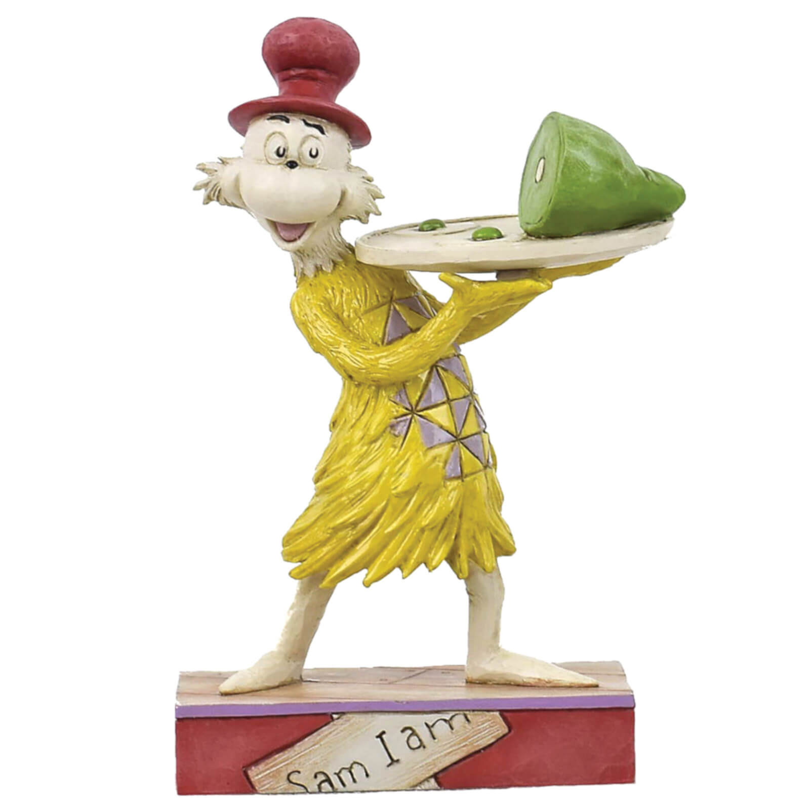 Enesco Dr Seuss by Jim Shore Sam Holding Plate of Green Eggs and Ham